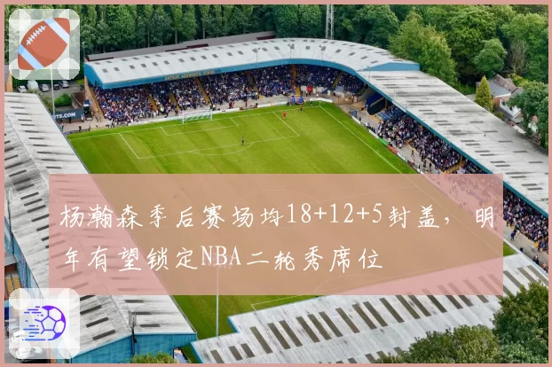 杨瀚森季后赛场均18+12+5封盖，明年有望锁定NBA二轮秀席位